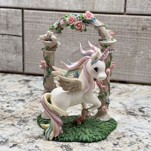 Hamilton Rainbow Dreams Secret Fragrant Garden of Romance Unicorn Figurine